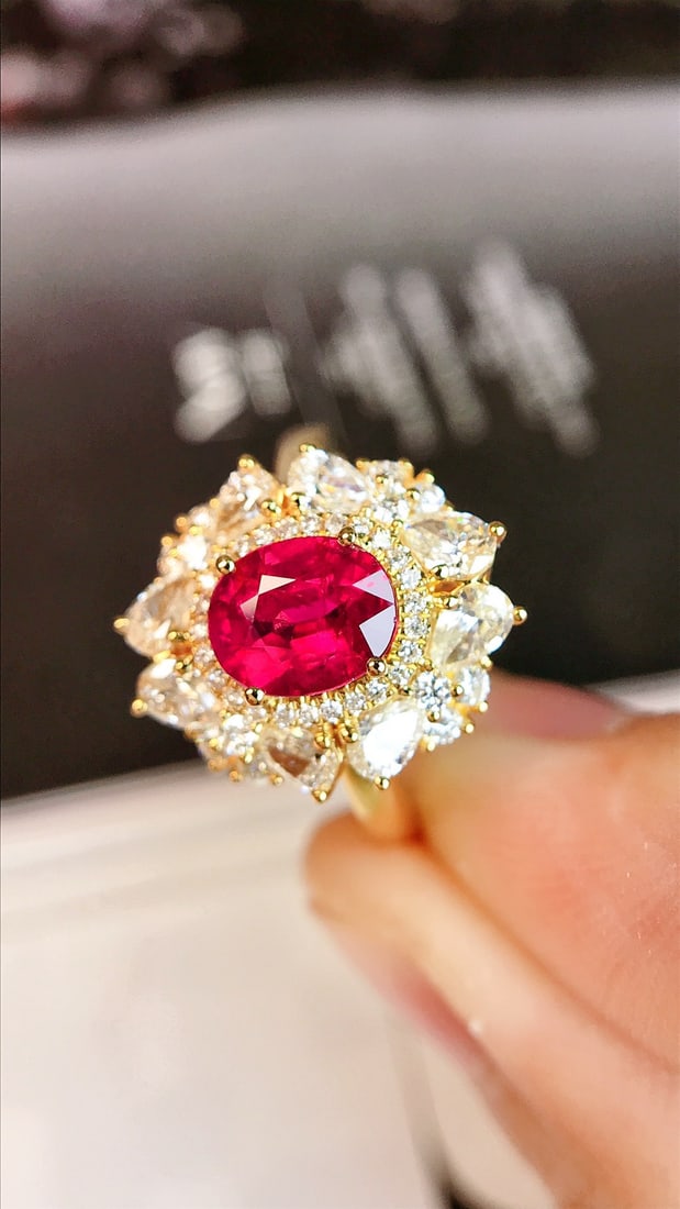 14K GOLD 2.24 CTW NATURAL RUBY & DIAMOND RING - 5