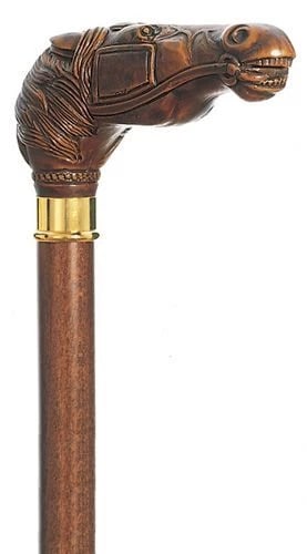 36" Horse Head Walking Stick Cane - 2