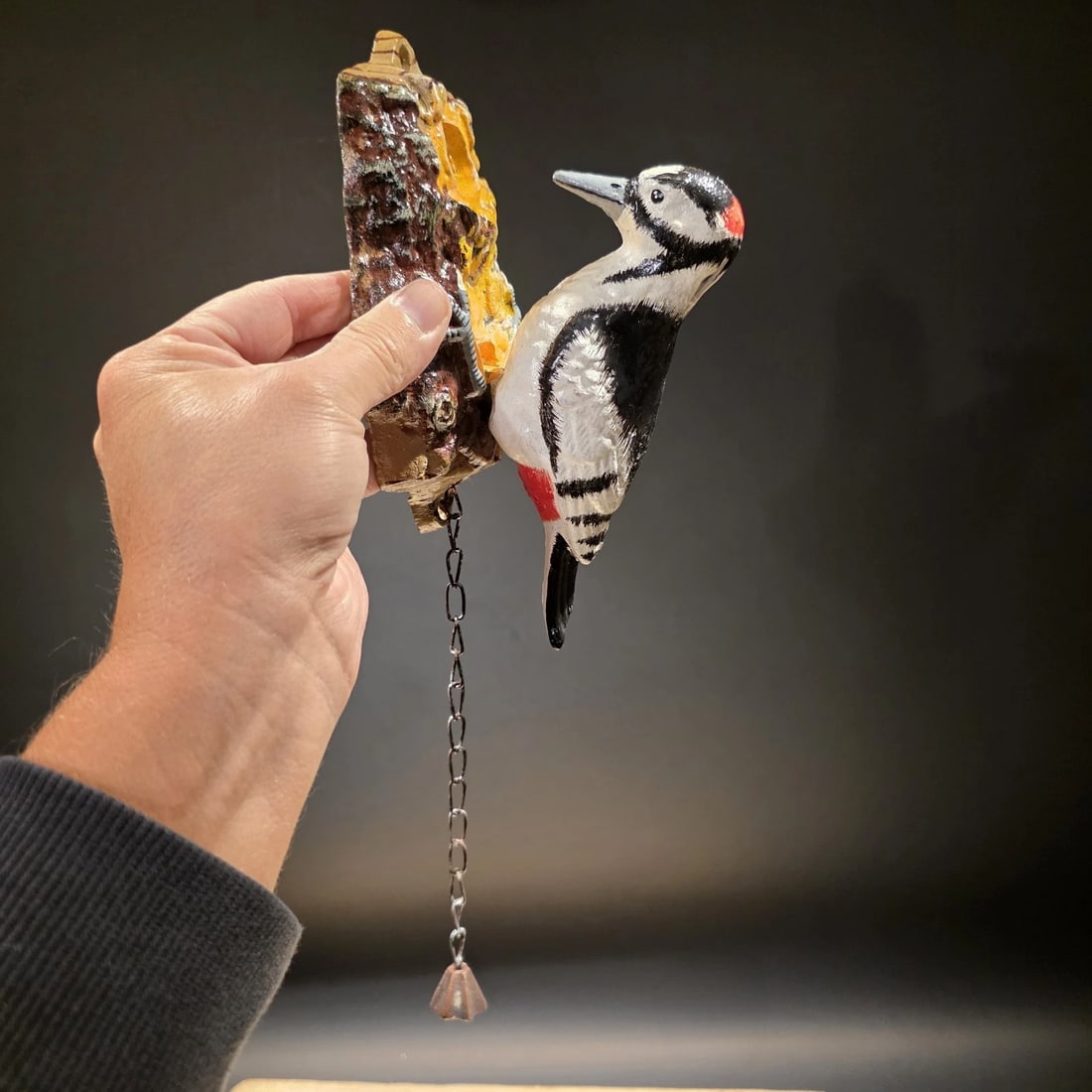 Folk Art Cast Iron Woodpecker Door Knocker (1 of 20)