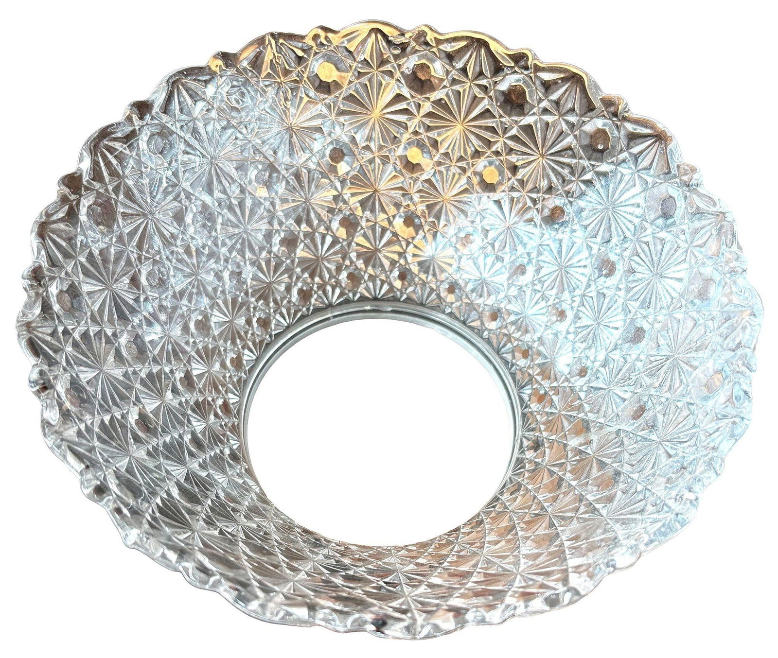 Victorian Daisy and Buttons Pressed Glass Light - 9 Available! - 5