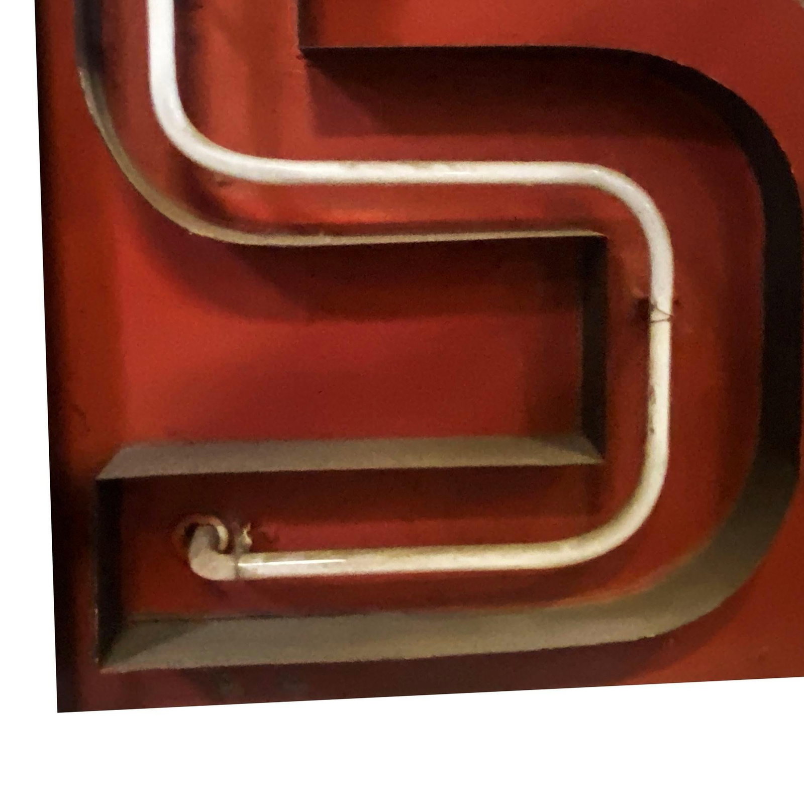 Large Vintage Neon Marquee Letter "S" From Pan American Auditorium - 2