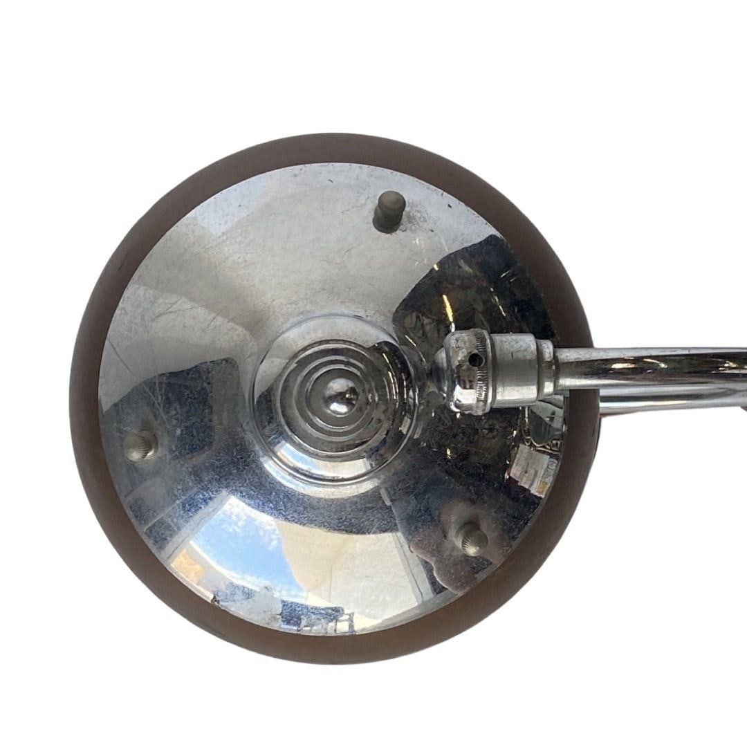 1930's Machine Age Chrome and Copper Desk Lamp - 3