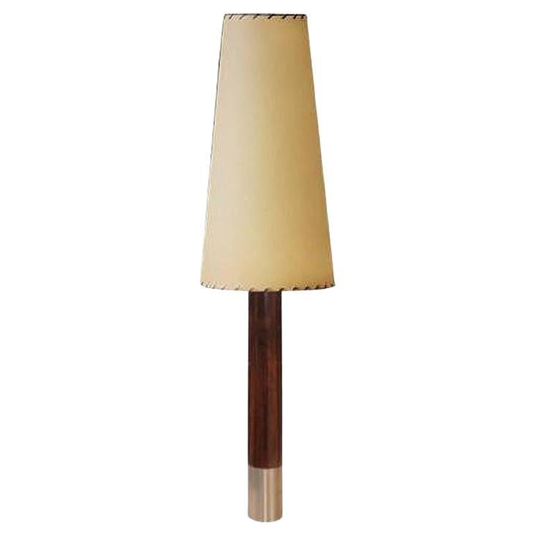 Nickel Básica M2 Table Lamp by Santiago Roqueta For Santa & Cole w/ Cone Shade: Title: Nickel Básica M2 Table Lamp by Santiago Roqueta For Santa & Cole w/ Cone Shade Description: The Nickel Básica M2 table lamp by Santiago Roqueta for Santa & Cole with cone shade. It