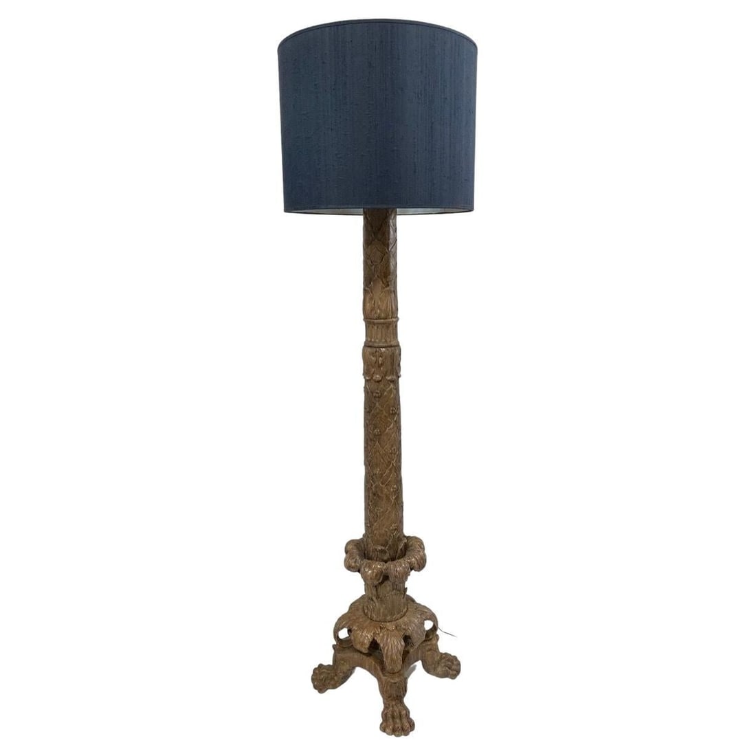 Vintage Italian Baroque Style Hand Carved Wood Floor Lamp (1 of 4)