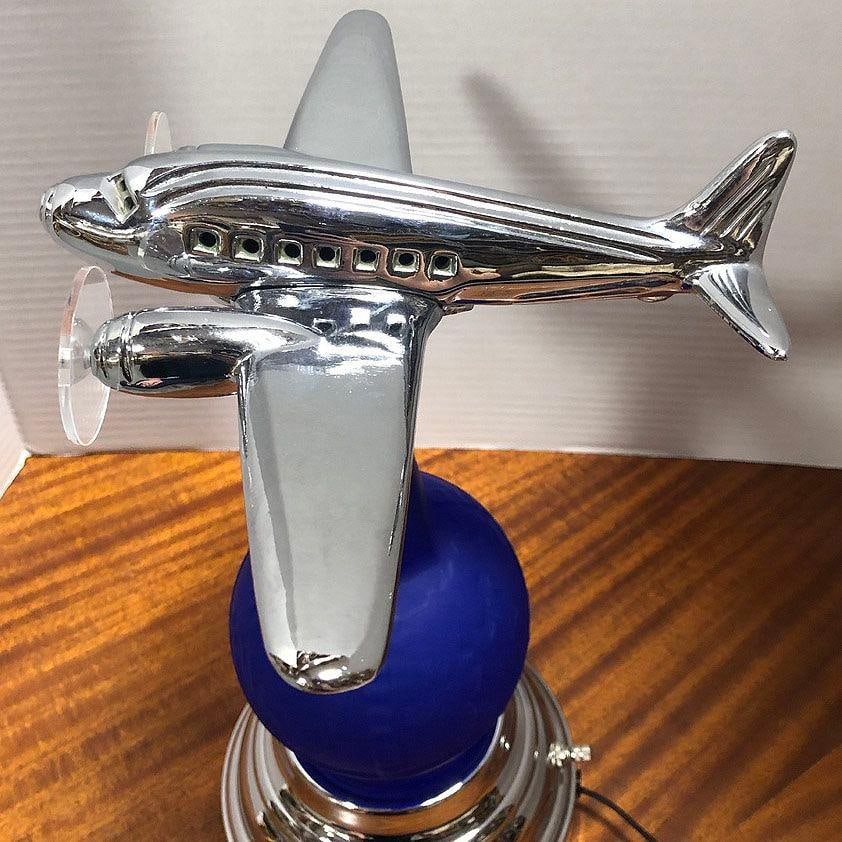 Neo Art Deco 1939 New York World's Fair DC-3 Airplane Lamp Derico, Rick Ramírez - 2