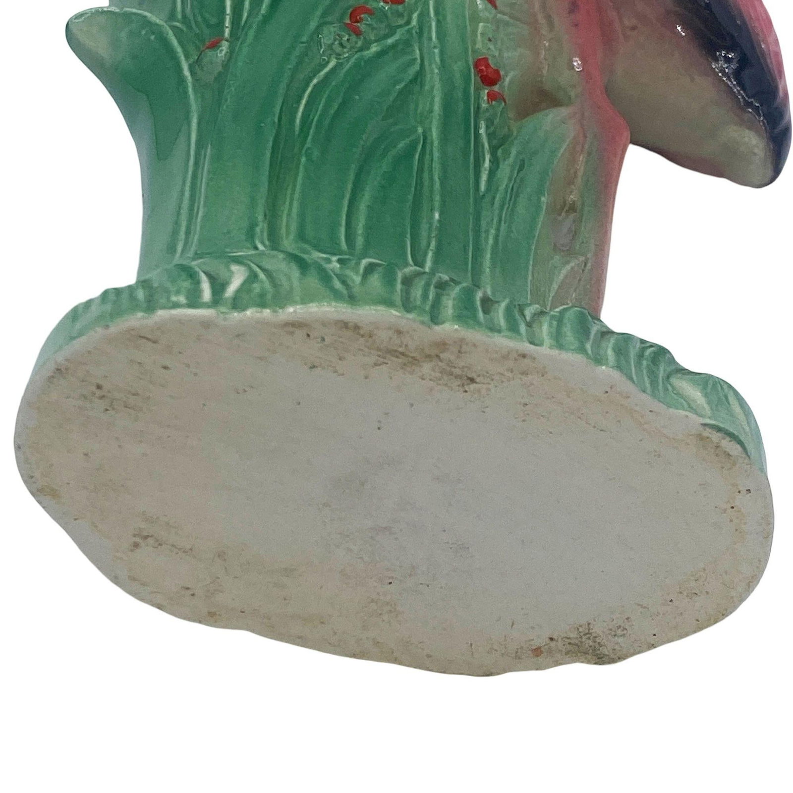 Mid-century "Lovers" Pink Flamingo Ceramic Tabletop Vase Set By Leftons - 5