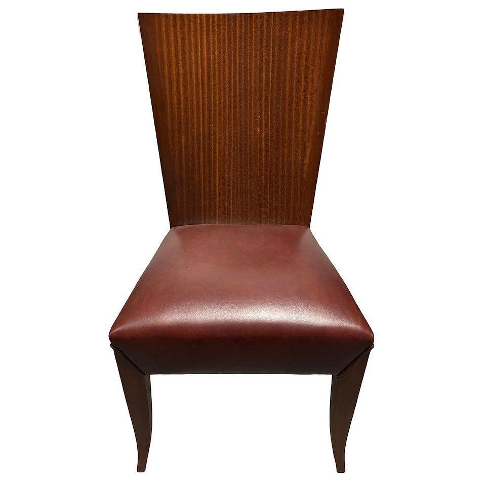 Dakota Jackson "Aldabhra" Sculptural Leather Side Chair - 2