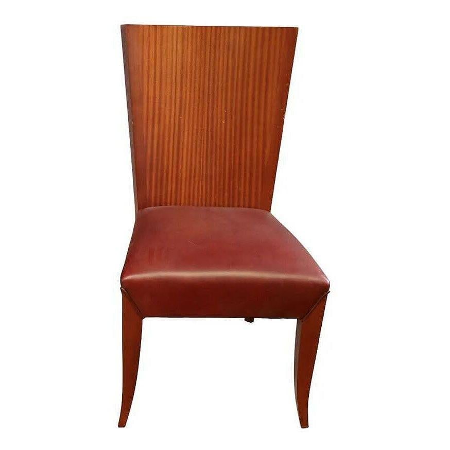Dakota Jackson "Aldabhra" Sculptural Leather Side Chair - 4