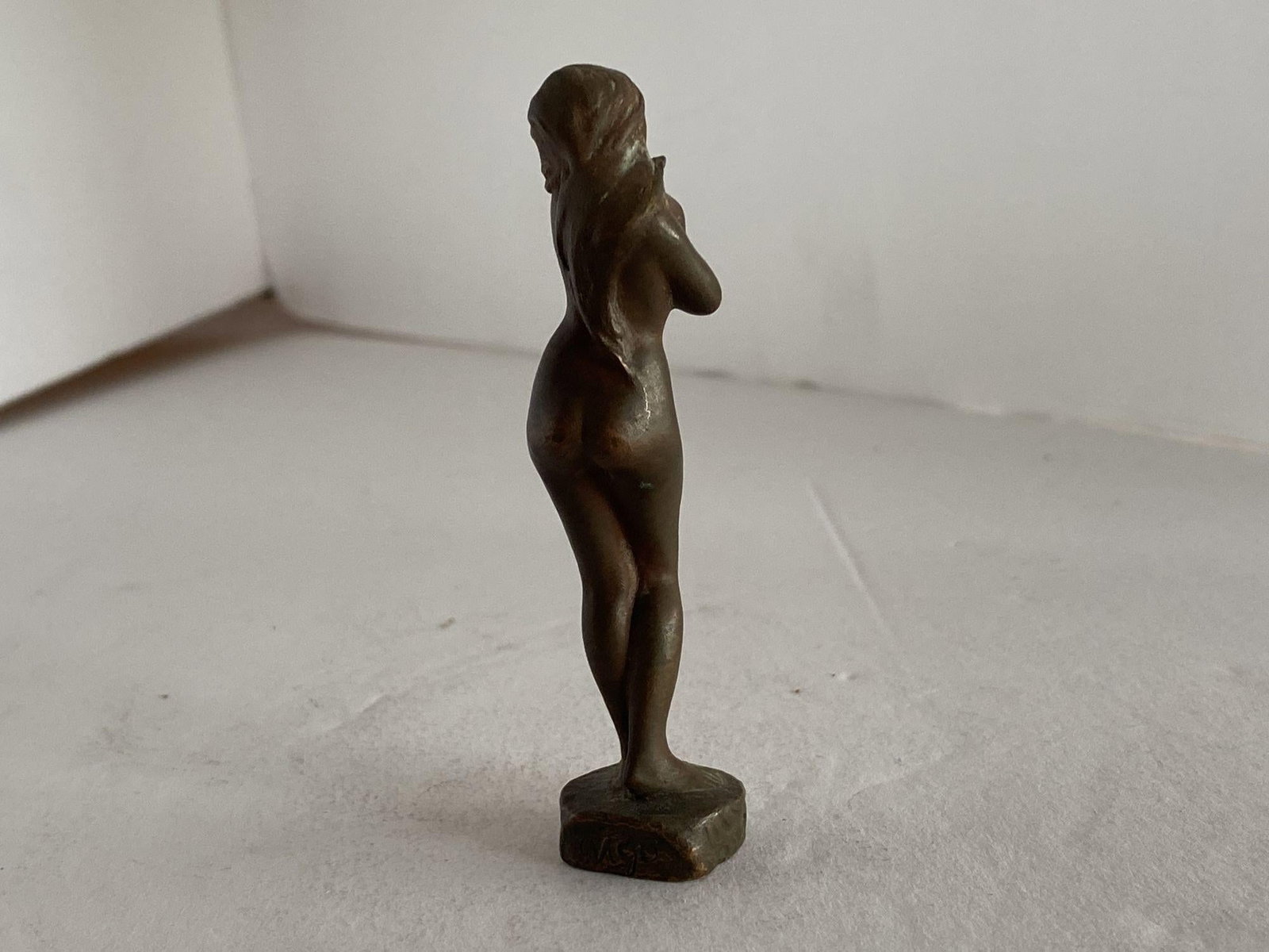 Bronze Shy Nude Women Art Nouveau Letter Wax Seal Stamp - 2