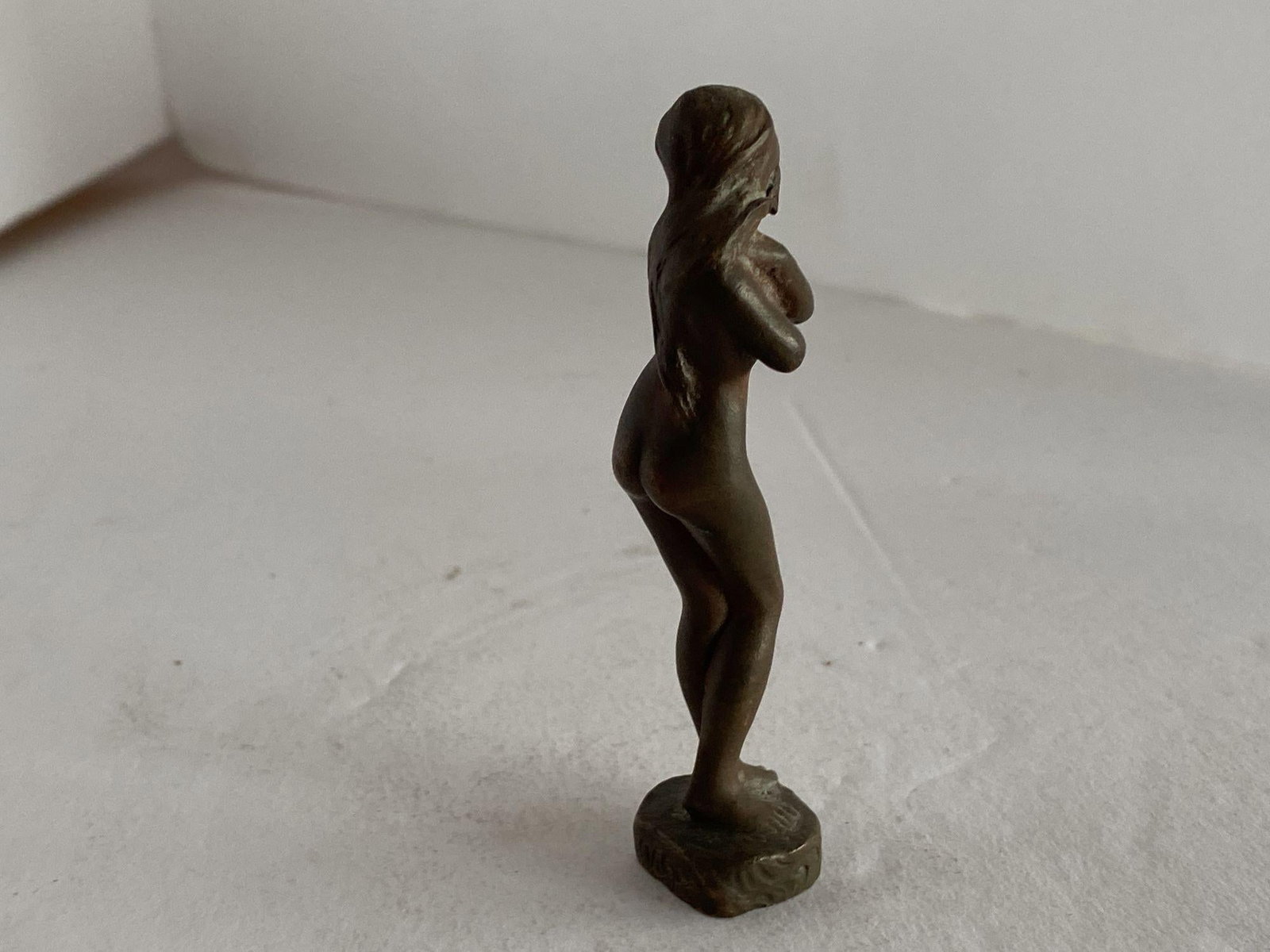 Bronze Shy Nude Women Art Nouveau Letter Wax Seal Stamp - 3
