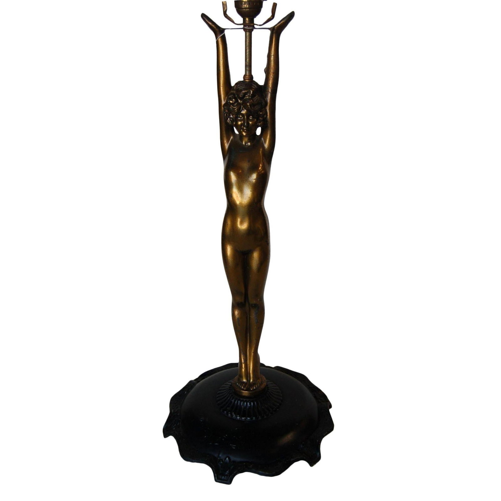 Nuart Bronze Standing Nude Figure Accent Table Lamp - 2