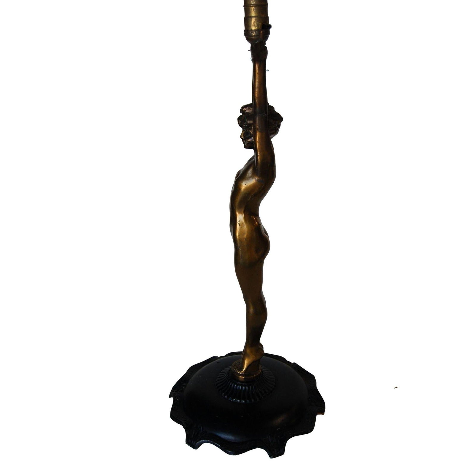 Nuart Bronze Standing Nude Figure Accent Table Lamp - 3