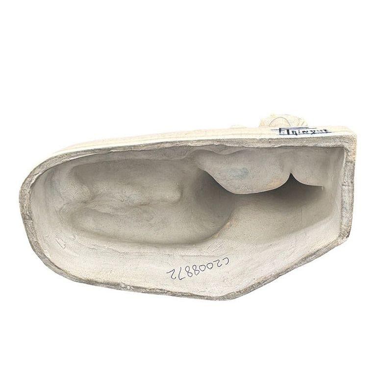 French Art Deco Nude Female Ceramic Sculpture signed by F. Trinque - 2