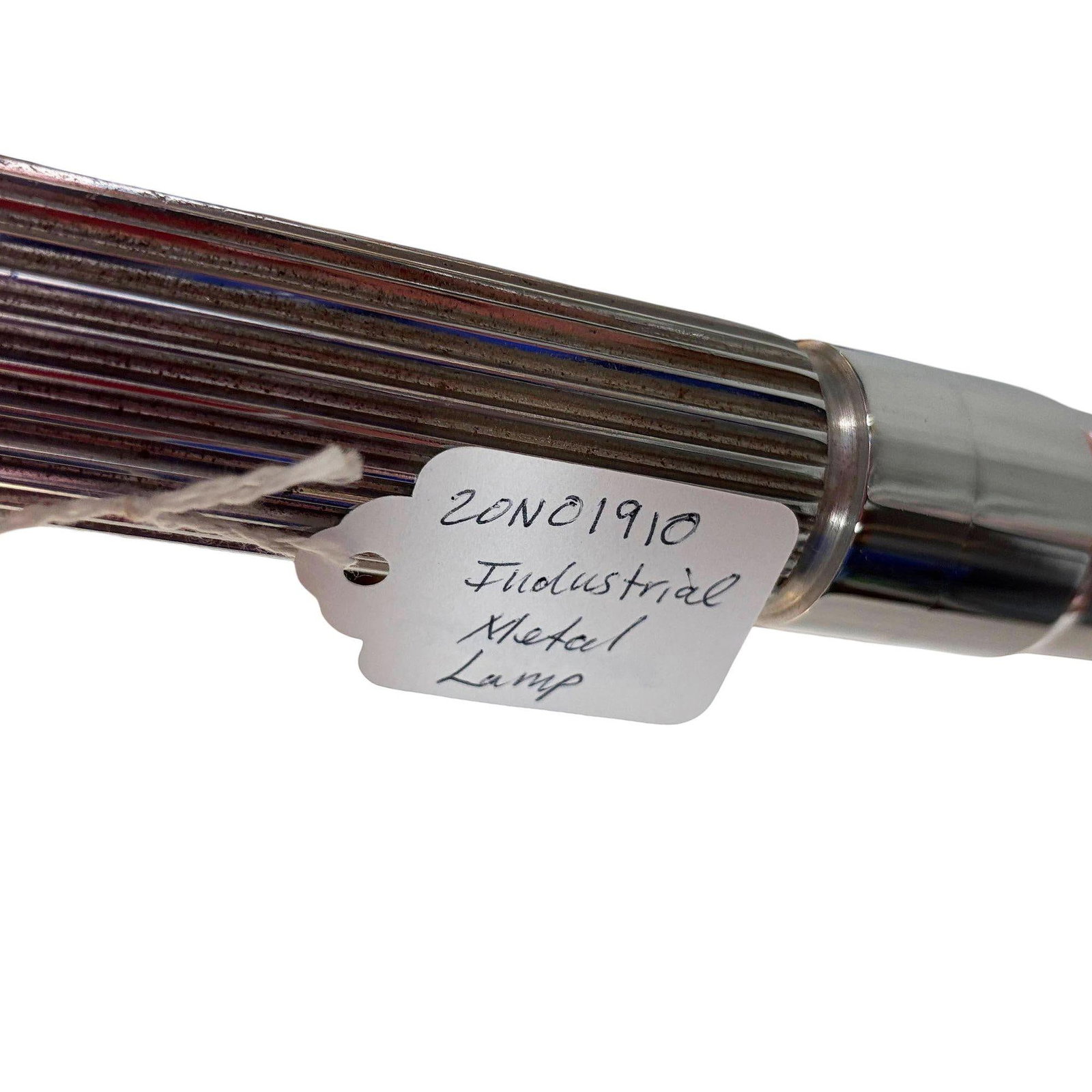 1980s Chrome Machine Age Art Deco Style Table Lamp w/ Torque Converter Base - 5