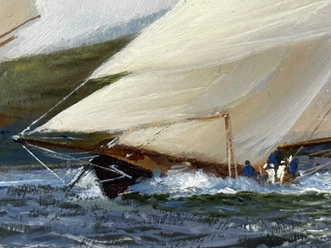 1894 Britannia & Vigilante With Valkyrie II & Satanita On Clyde Stephen J Renard - 17