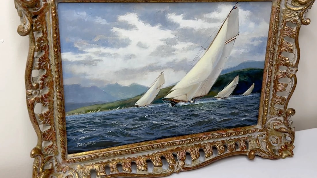 1894 Britannia & Vigilante With Valkyrie II & Satanita On Clyde Stephen J Renard - 2
