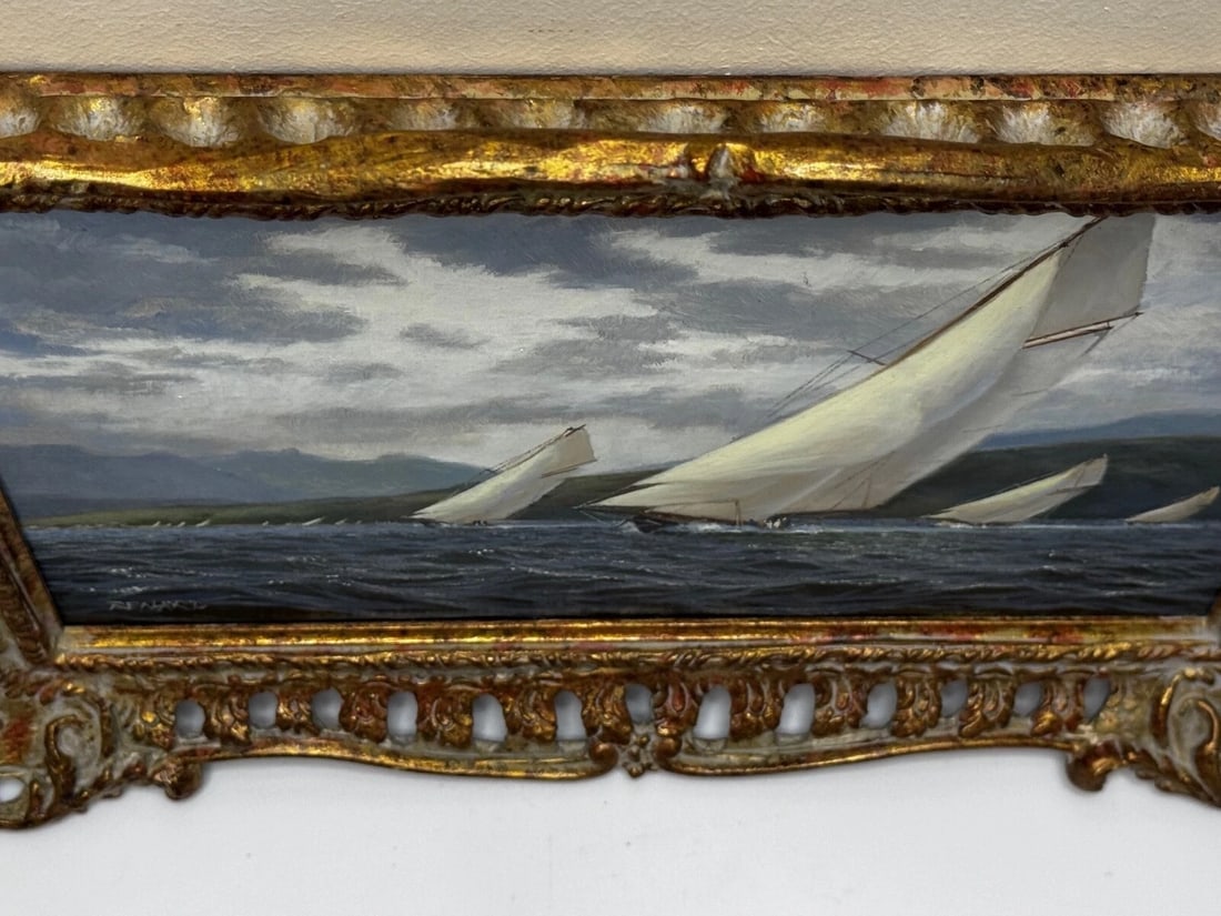 1894 Britannia & Vigilante With Valkyrie II & Satanita On Clyde Stephen J Renard - 8