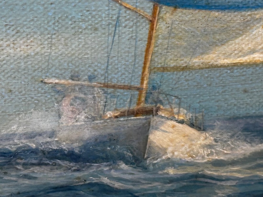 Admiral’s Cup Carina Leads 1969 by Brian Mays Cross Channel Yacht Race off Cowes - 17