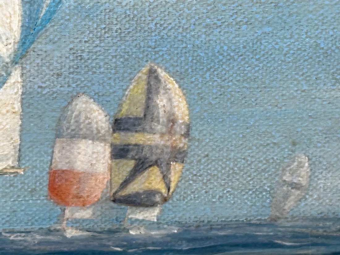 Admiral’s Cup Carina Leads 1969 by Brian Mays Cross Channel Yacht Race off Cowes - 18