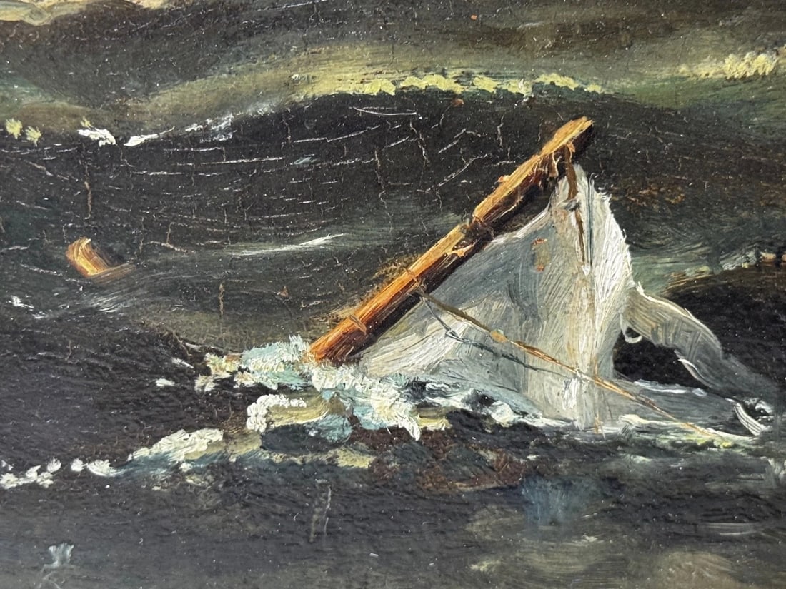 Oil Painting USS Constitution Captures HMS Cyane & HMS Levant, War of 1812 - 12