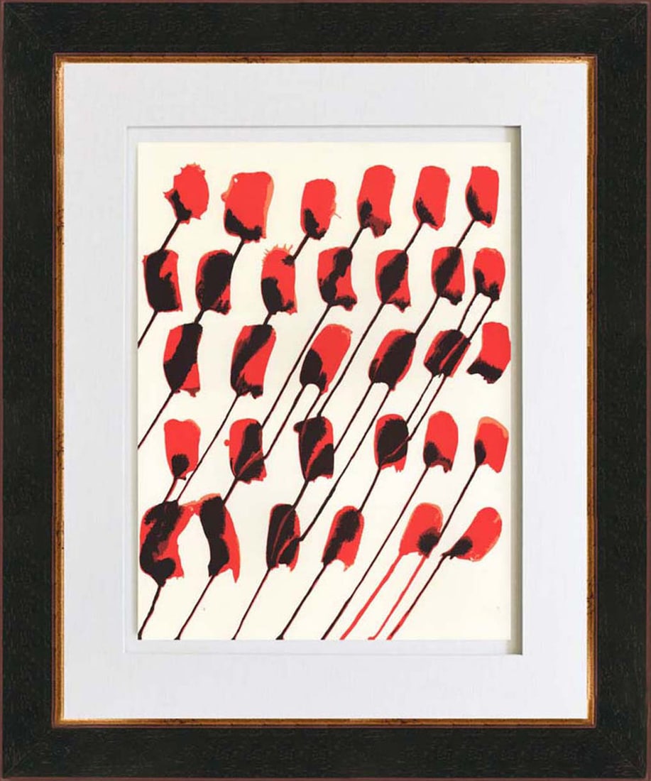 Calder Original Lithograph DM02156 framed: Title: Calder Original Lithograph DM02156 framed Description: Artist: Alexander Calder Country: USA Title: Untitled - DM02156 Medium: Original Lithograph Marks: Not signed, not numbered Paper Size: 15