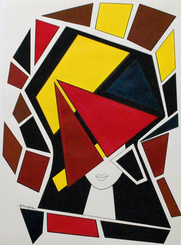 Grace Absi Over my Head 2011 Acrylic Painting on Arches Paper Framed: Title: Grace Absi Over my Head 2011 Acrylic Painting on Arches Paper Framed Description: Title: Over my head Artist: Grace Absi Country: USA Medium: Acrylic Painting on Arches Paper