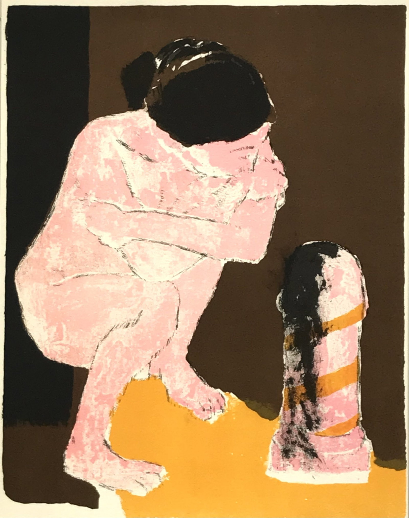 1969 Paul Guiramand Original Lithograph Untitled V1-5 (1 of 1)