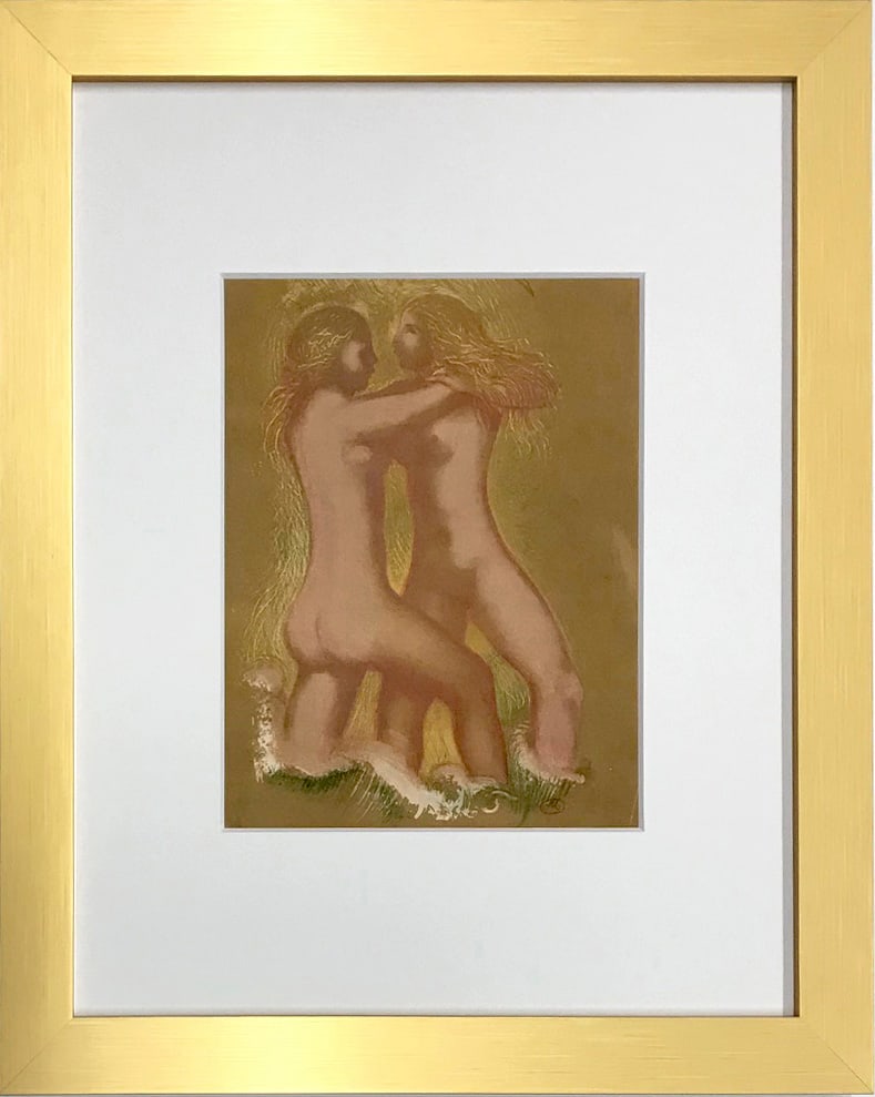 Aristide Maillol Framed Lithograph from Revue Verve 1939: Title: Aristide Maillol Framed Lithograph from Revue Verve 1939 Description: Title: Untitled - Verve Cover Artist:? Aristide Maillol Country: France Medium: Lithograph Paper Size: 14 x 10.5 inch Marks