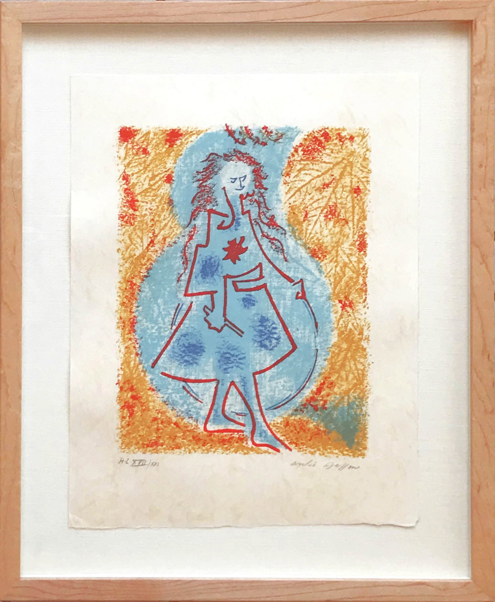 Masson signed Lithograph Une Etoile du craie-2 1973 framed (1 of 1)