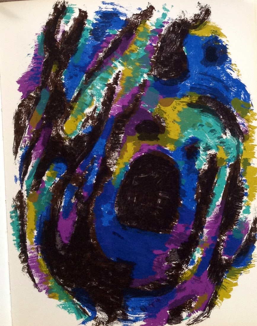 Alfred Manessier Original Lithograph 1960 for XXe siecle*: Title: Alfred Manessier Original Lithograph 1960 for XXe siecle* Description: Artist: Alfred Manessier Country: France Title: Untitled Medium: Original Lithograph Marks: Not signed, not numbered Print