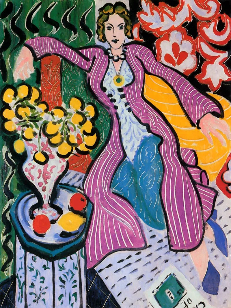 Matisse Violet Robe framed - 2