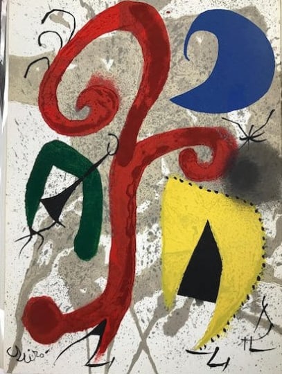 Joan Miro lithograph signed Jardin au Clair de Lune 1973 (1 of 1)
