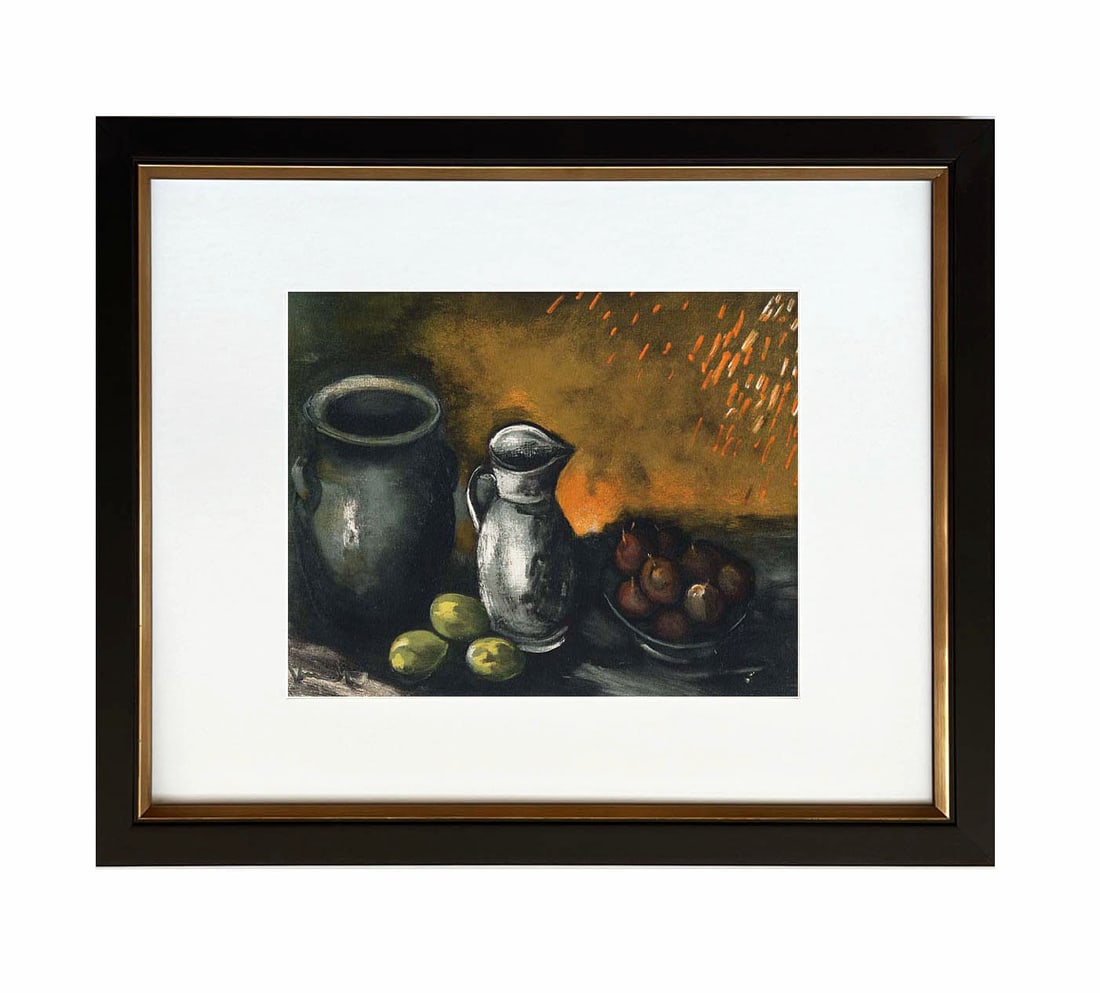 Vlaminck Lithograph 28 Still life with Jugs 1958 Framed - 2