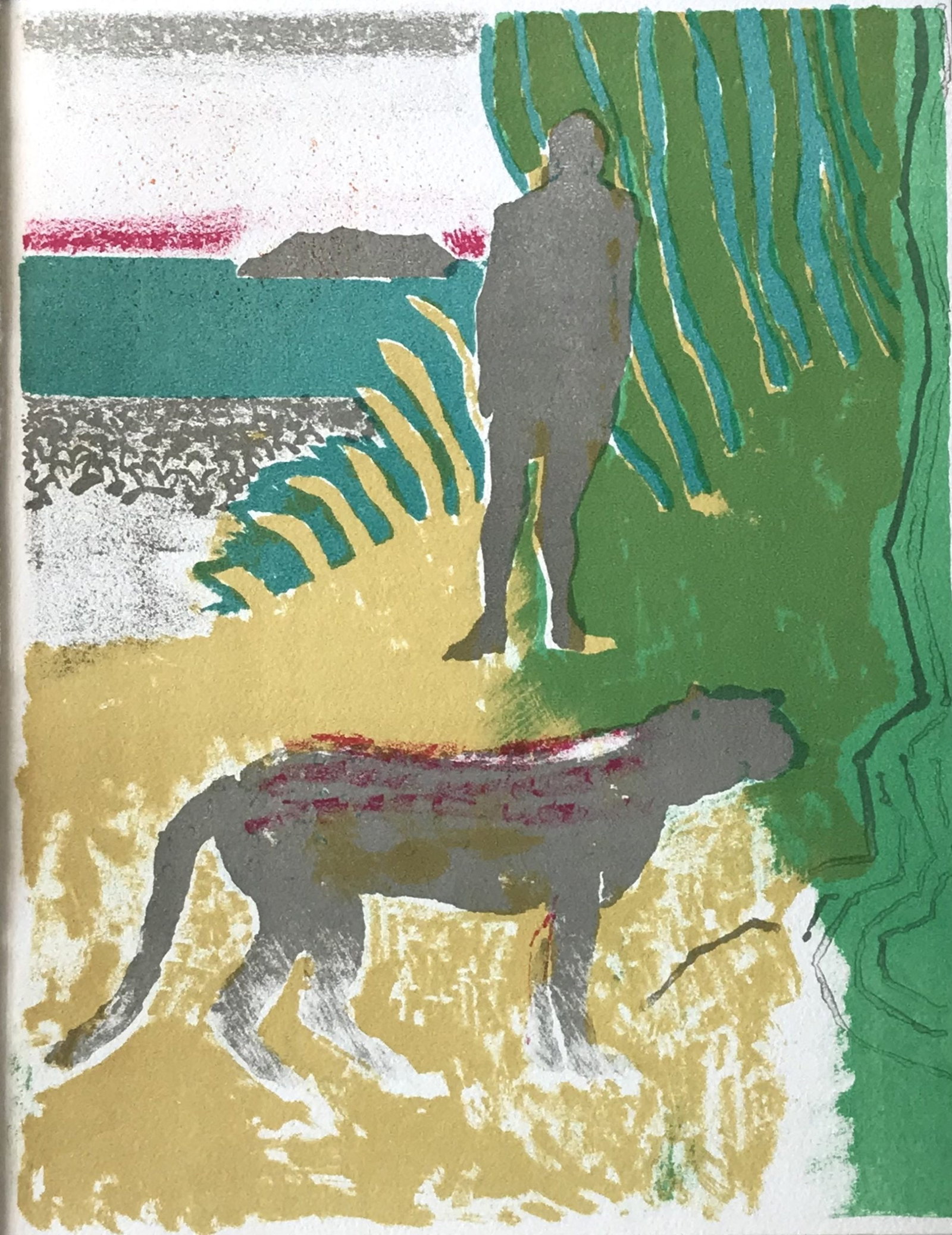Paul Guiramand Original Lithograph V1-12 Fernand Mourlot 1969: Title: Paul Guiramand Original Lithograph V1-12 Fernand Mourlot 1969 Description: Artist: Paul Guiramand Country: France Title: Untitled? V1-12 Medium: Original Lithograph Marks: Not signed not number