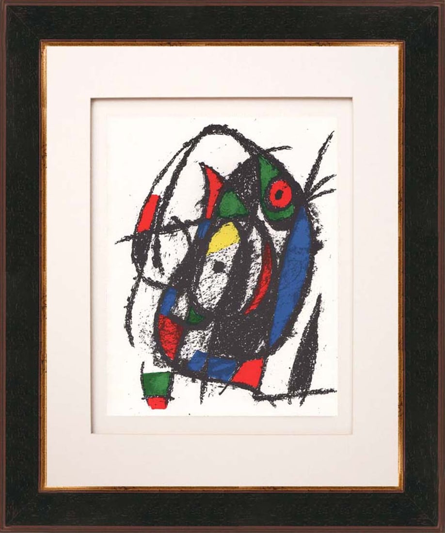 Joan Miro Original Lithograph V2-4 Mourlot 1975 Framed (1 of 2)