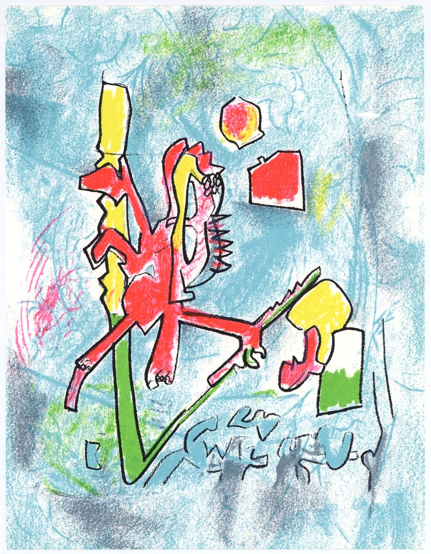 Roberto Matta Original Lithograph Tout se tient XXe Siecle 1975*: Title: Roberto Matta Original Lithograph Tout se tient XXe Siecle 1975* Description: Artist: Roberto Matta Title: Tout se tient Medium: Original Lithograph Marks: Not signed nor numbered Printed: 1972