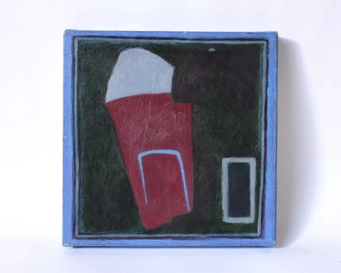Antique Oil Painting Signed Abstract, Figures - 8