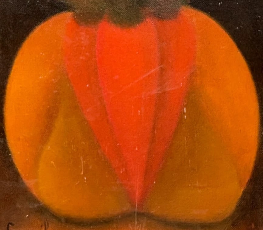 Modern Original PaintingLouis CARMEIL (1920-1999) Orange Abstraction Painting - 5