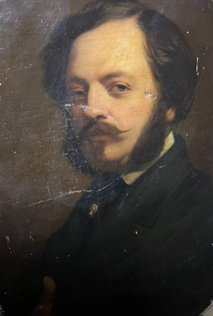 Charles LANDELLE (1821-1908) Man Portrait Antique Painting Original: Oil on canvas 70 x 54 cm damages (see pictures) Reserve: $1,500.00 Shipping: Domestic: Flat-rate of $150.00 to anywhere within the contiguous U.S. International: Foreign shipping rates are determined
