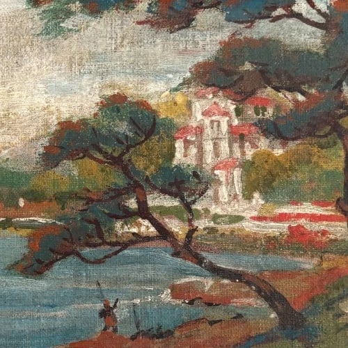 Antique Original Painting Seaview, Seaside, Sea, Nature Nicolas SOROKINE (XIX-XX) - 5