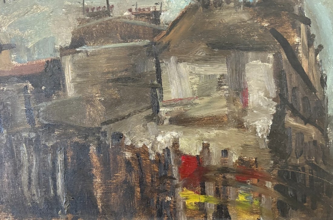 Vintage Oil Painting Maritime Cityview, Boat, City signed, Seascape: Description Oil on canvas 22.5 x 33.5 cm / 8.85 x 13.18 inches signed Reserve: $200.00 Shipping: Domestic: Flat-rate of $45.00 to anywhere within the contiguous U.S. International: Foreign shipping