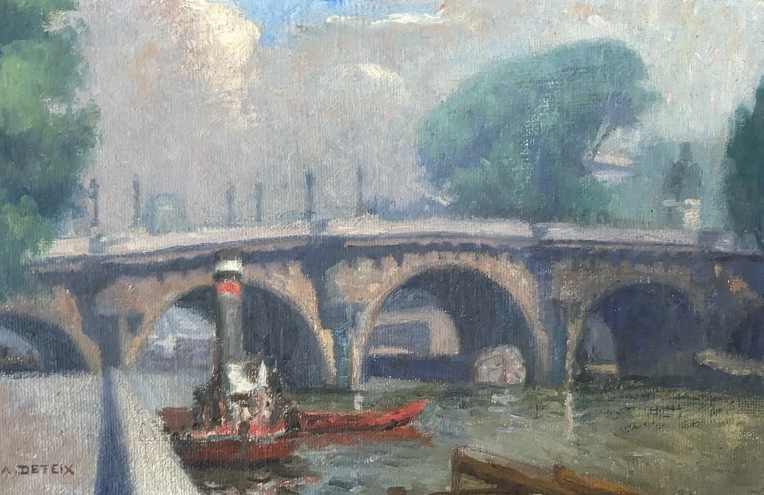 Vintage Oil Painting Maritime Cityview, Boat, City signed, Seascape: Description Oil on canvas cm signed Reserve: $150.00 Shipping: Domestic: Flat-rate of $45.00 to anywhere within the contiguous U.S. International: Foreign shipping rates are determined by
