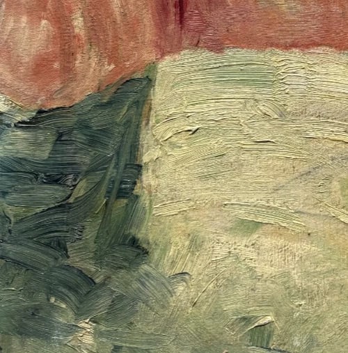 Baby Crying Portrait - Painting Antique Oil Original - 5