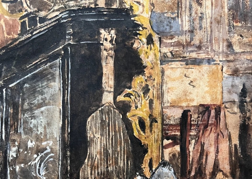 Antique Original Drawing Édouard-Jacques DUFEU (1836-1900) Coin de l'Atelier - 3