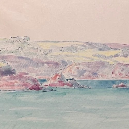 Antique Oil Original Louis Claude PAVIOT (1872-1943) Landscape - 4