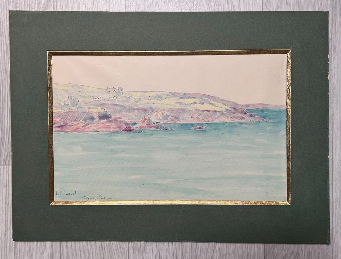 Antique Oil Original Louis Claude PAVIOT (1872-1943) Landscape - 6