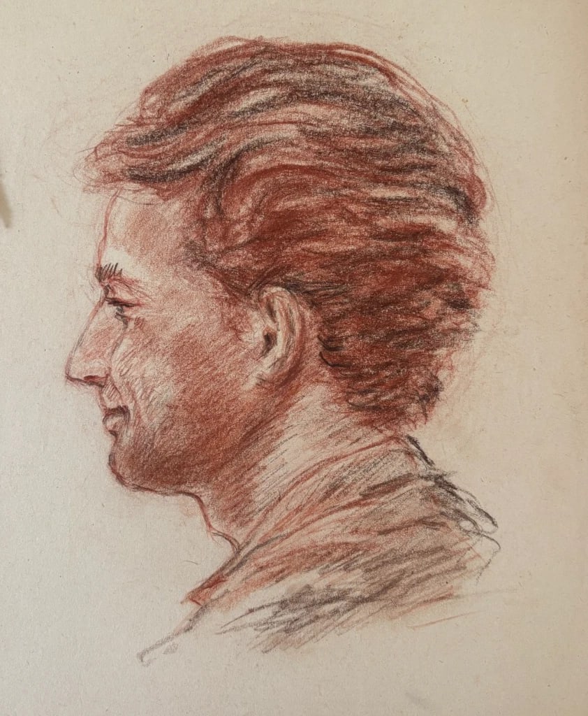 Antique Original Drawing Albert FIGAY (1907-2004) Man Portrait, Red Chalk: Description Red pencil on paper 30 x 25 cm stains, folds Reserve: $150.00 Shipping: Domestic: Flat-rate of $22.00 to anywhere within the contiguous U.S. International: Foreign shipping rates are