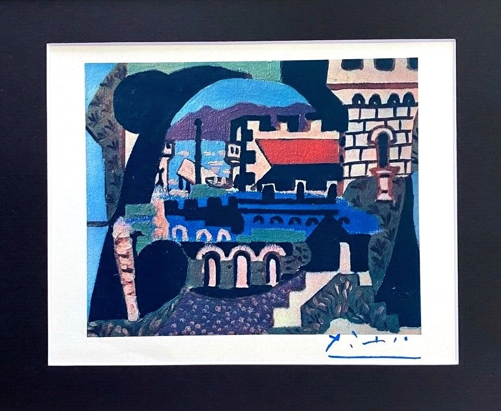 PABLO PICASSO VINTAGE 1948 BEAUTIFUL SIGNED PRINT MATTED 11 X 14 - 2