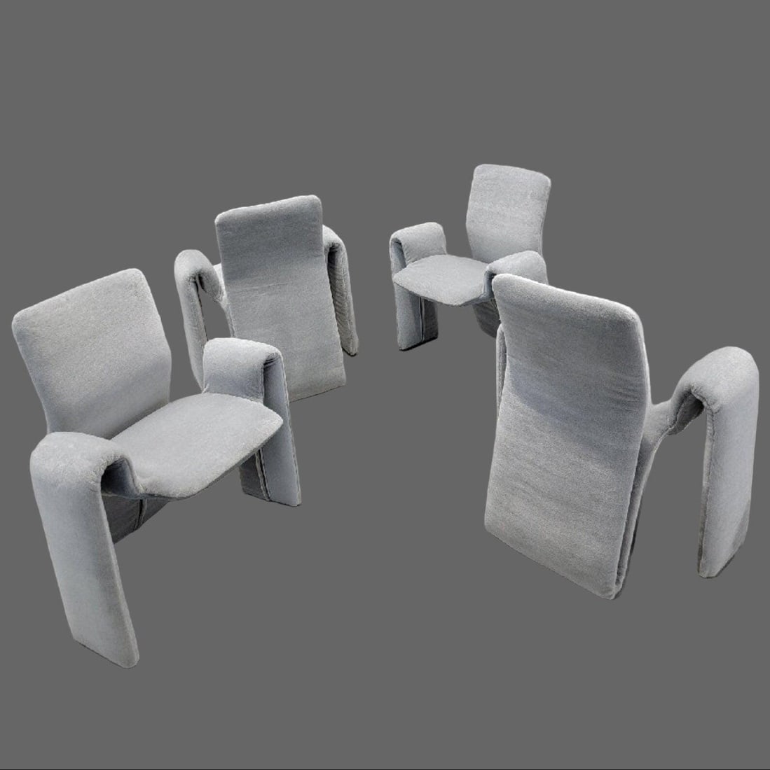 Postmodern Dining Chairs Newly Reupholstered by Steve Leonard - 4 - 4