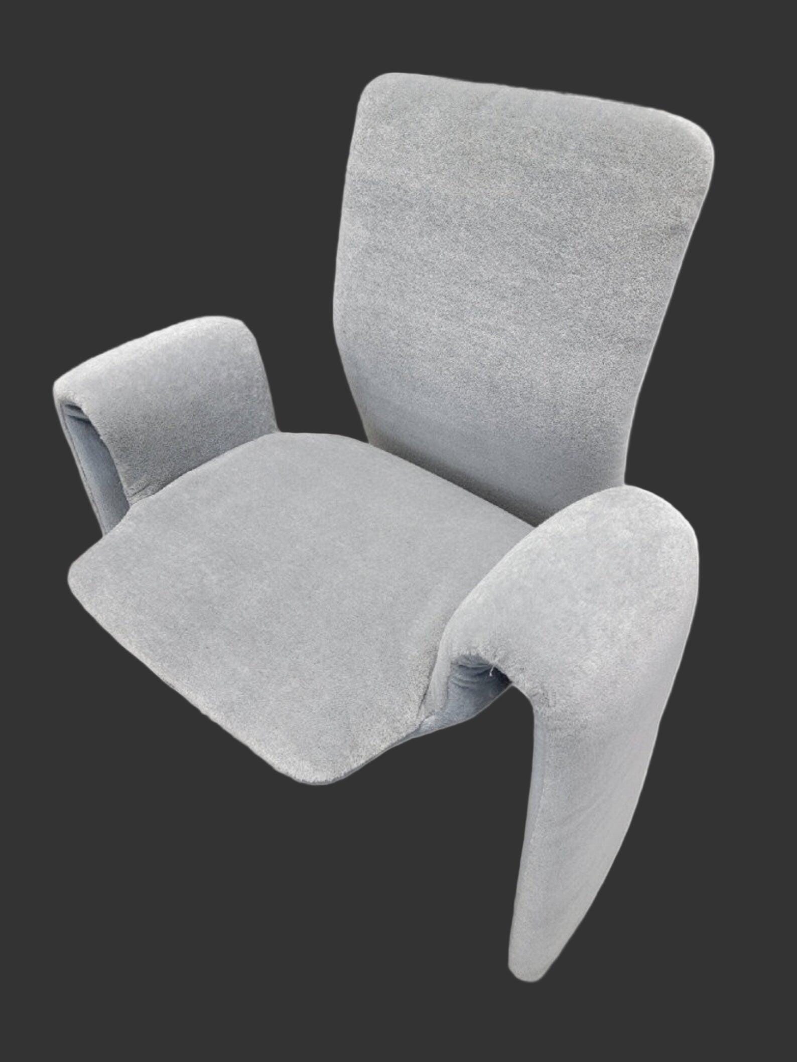 Postmodern Dining Chairs Newly Reupholstered by Steve Leonard - 4 - 6